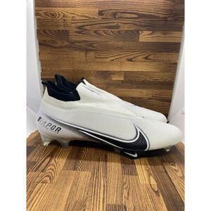 Nike Vapor Edge Elite 360 Football Cleats CV6282-108 White/Black Men's Size 16